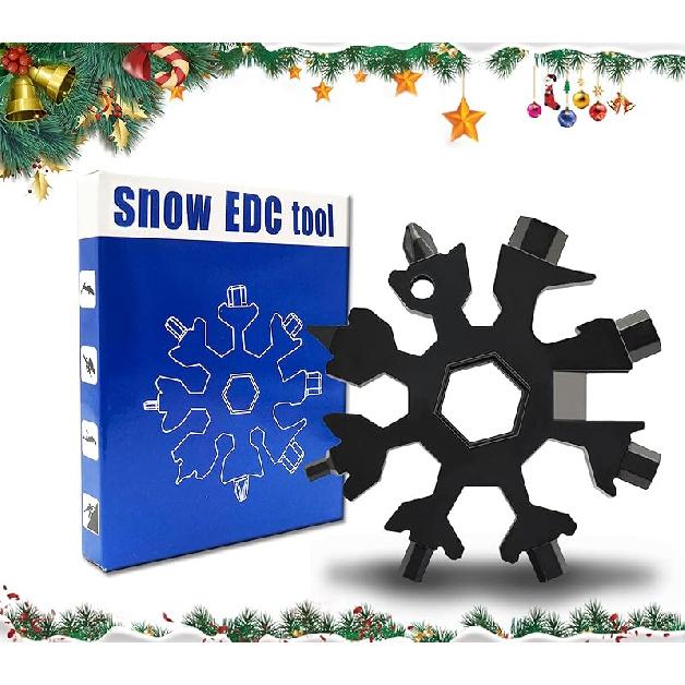 19 In 1 Incredible Tool - Easy N Genius - FEX 18-in-1 Stainless Steel Snowflakes Multi-Tool (Black) чёрный