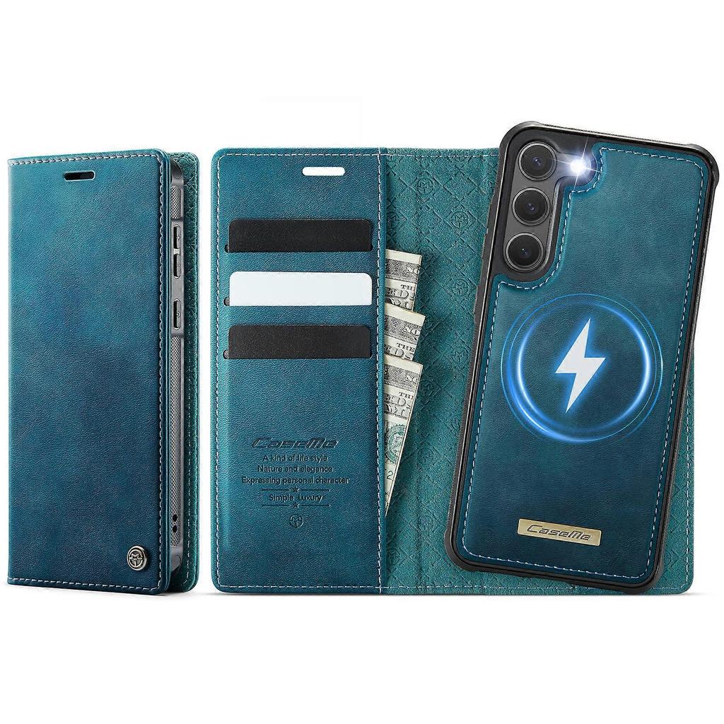 Compatible For Samsung Galaxy S23 Case CASEME C49 Compatible with MagSafe RFID Detachable Wallet Leather Phone Cover