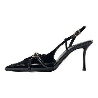 Pu Lightweight Elegant Stiletto High Heels 8Cm Women High Heels Black 13200510-38