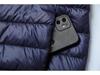 Men's Lightweight Stand Collar White Duck Down Jacket