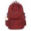 Schoolbag spine protection, lightweight schoolbag for boys, junior high school students, high school students, new large-capacity backpack for women