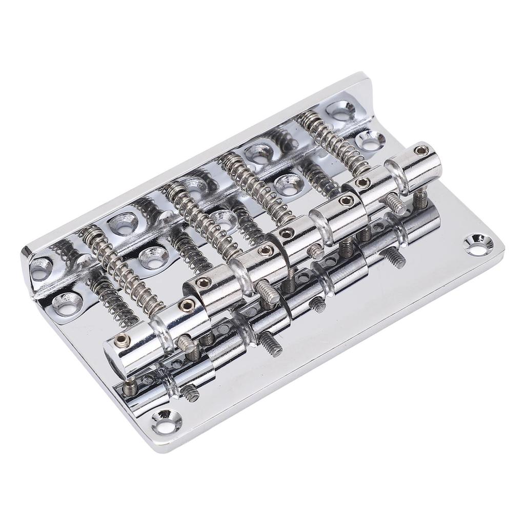 4 String Electric Bass Bridge Metal Vintage Style Fixed Guitar Bridge with Saddle 86MM
