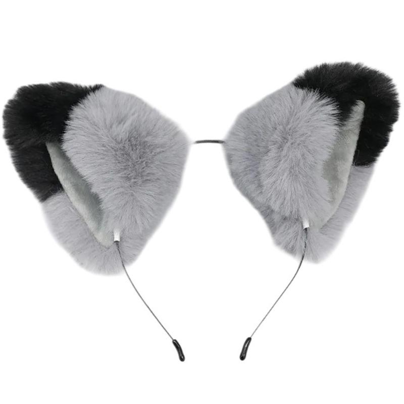 Plush Beast Ear Hairband Animes Maid Headband Cosplay Party Dress Up Hair Decors