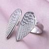 1/2/3pcs Animal Ring Butterfly Cat Wings Shell Open Adjustable Stainless Steel Rings For Women Men Accessories Fashion Jewelry