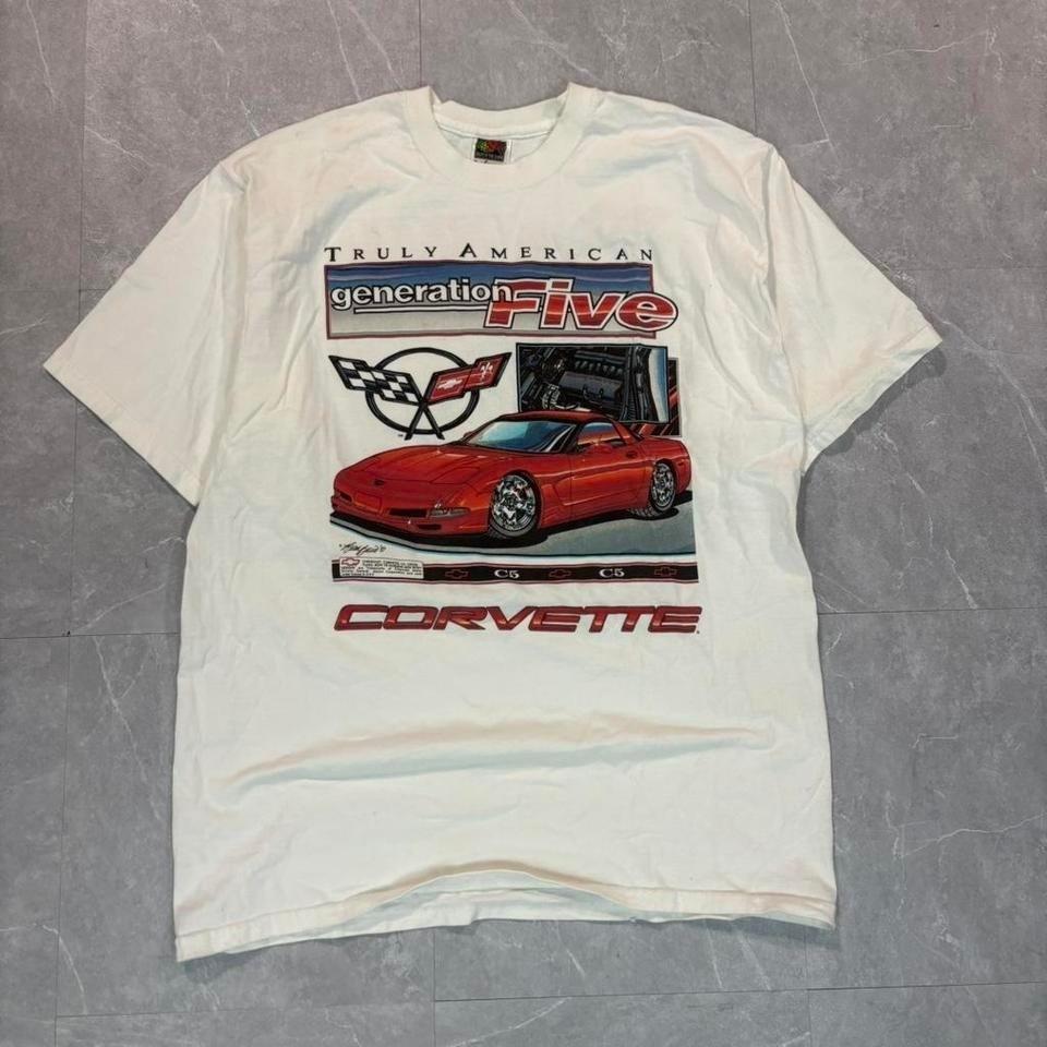 90s Corvette C5 White Size L #corvette Unisex T-Shirt