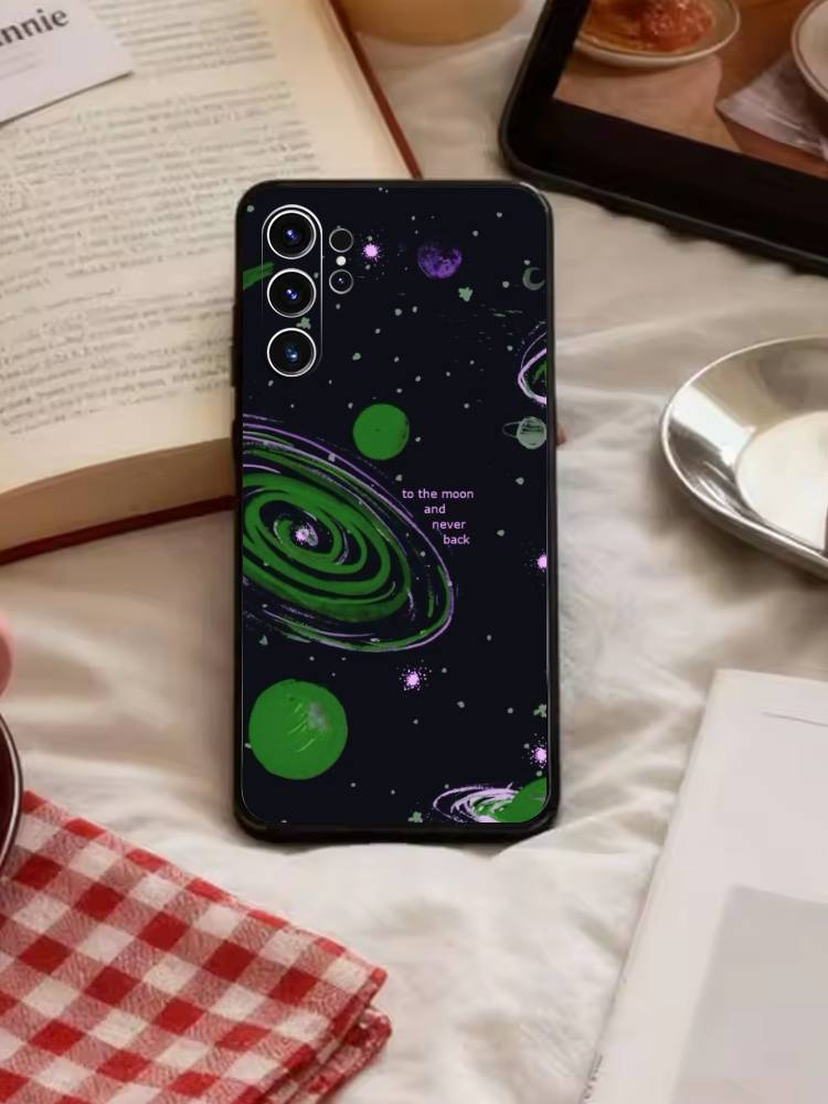 Y2k INS Graffiti Phone Case For Samsung S26,S25,S24,S23,S22,S21,S20,Plus,Fe,Lite,Others Black Cover