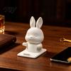 Small Desktop Phone Stand for Kids Cute Bunny Holder, 3D Printed Animal Mobile Stand, Integrated Rabbit Design Dock Cell Holder Home Office Desk Decor