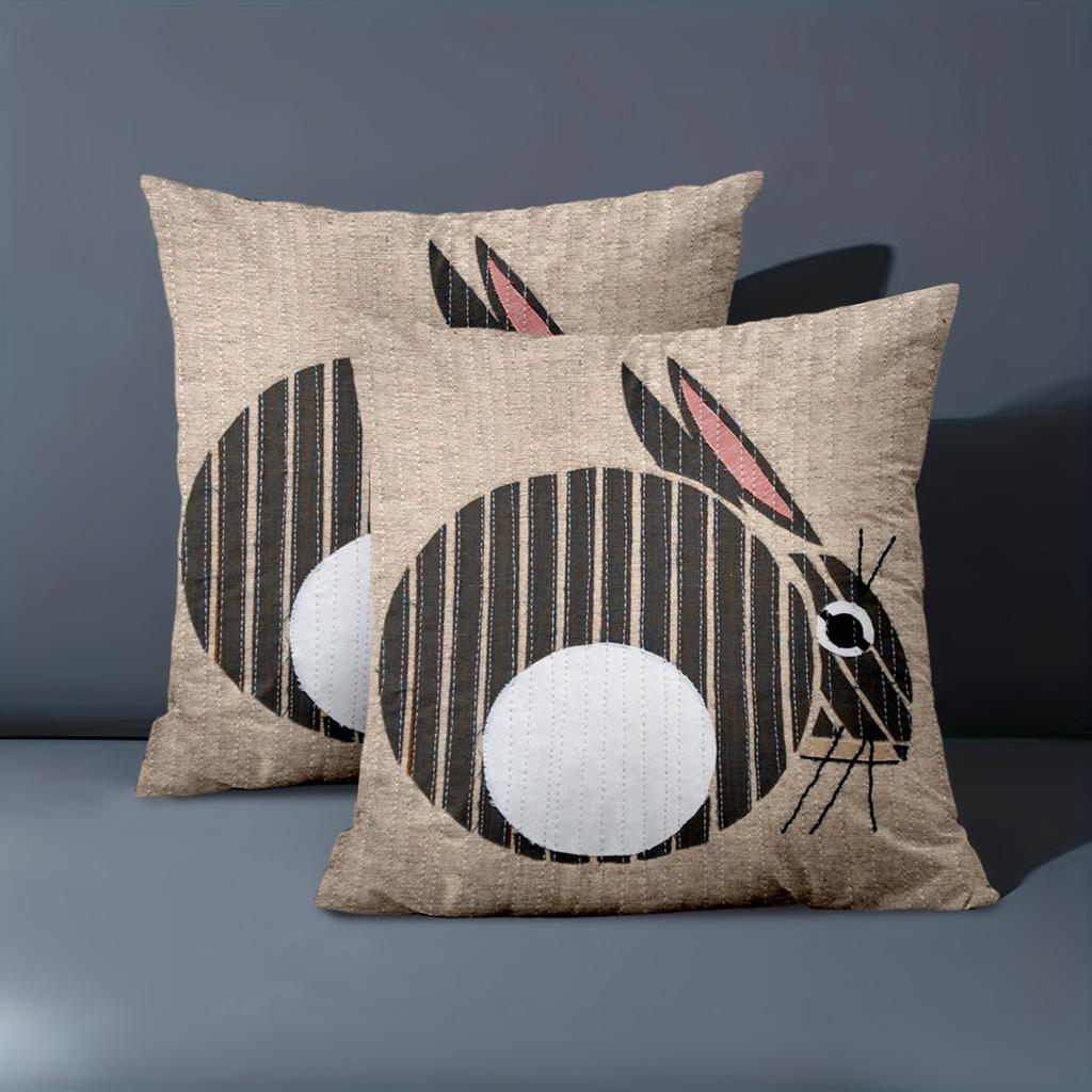 1 Pieces Cute Totoro Pattern Burlap Cushion for Home Polyester pillowcase, sofa decorative cushion cov Headboard Pillow