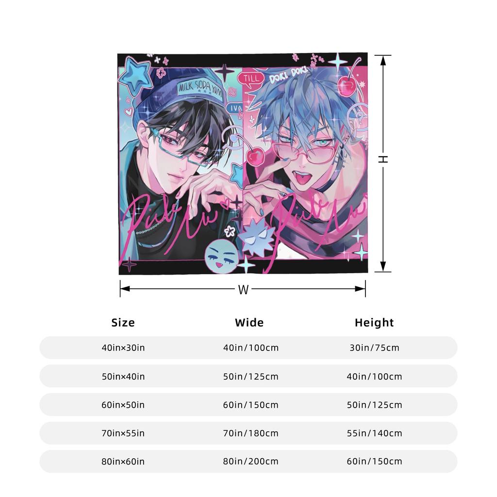 Alien Stage Anime Wool Blanket Mizi Sua Till Ivan Creative Throw Blankets For Bed Sofa Couch 125*100Cm Quilt