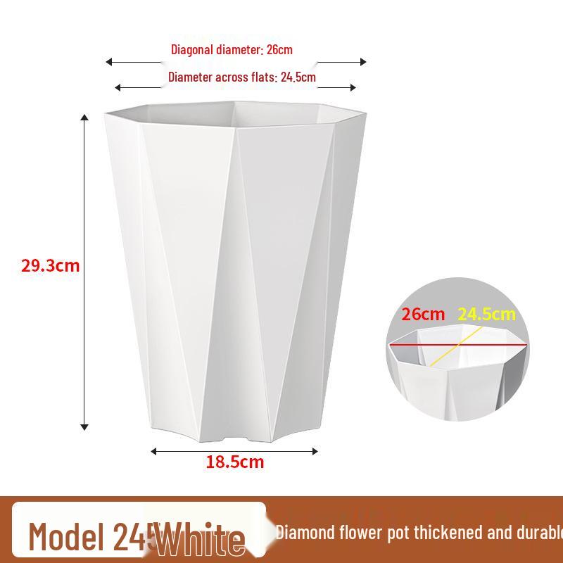 Large Plastic Flower Pot for Bonsai & Indoor Plants - Money Tree, Dragon Blood Tree, Bird of Paradise
