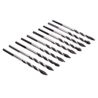 10pc 3mm Diameter Woodworking Twist Drill Bit Wood Drills with Center Point Shop