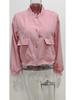 2025 Unisex Stand-up Collar Jacket with Large Pockets - Elegant Spring/Autumn Women's Outerwear