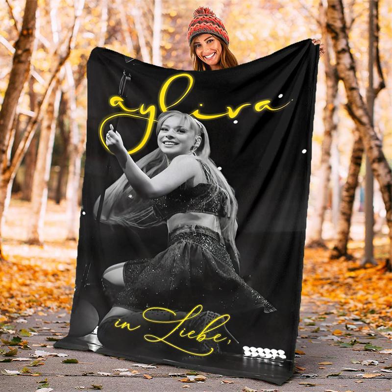 1pc German singer and musician Ayliva blanket, al season lightweigh Poster blanket home office outdoor nap multifunc Poster blanketional blanket