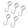 5pcs Stainless Steel Coat Rack Organizer Towel Hat Bag Robe Hanging Hook C