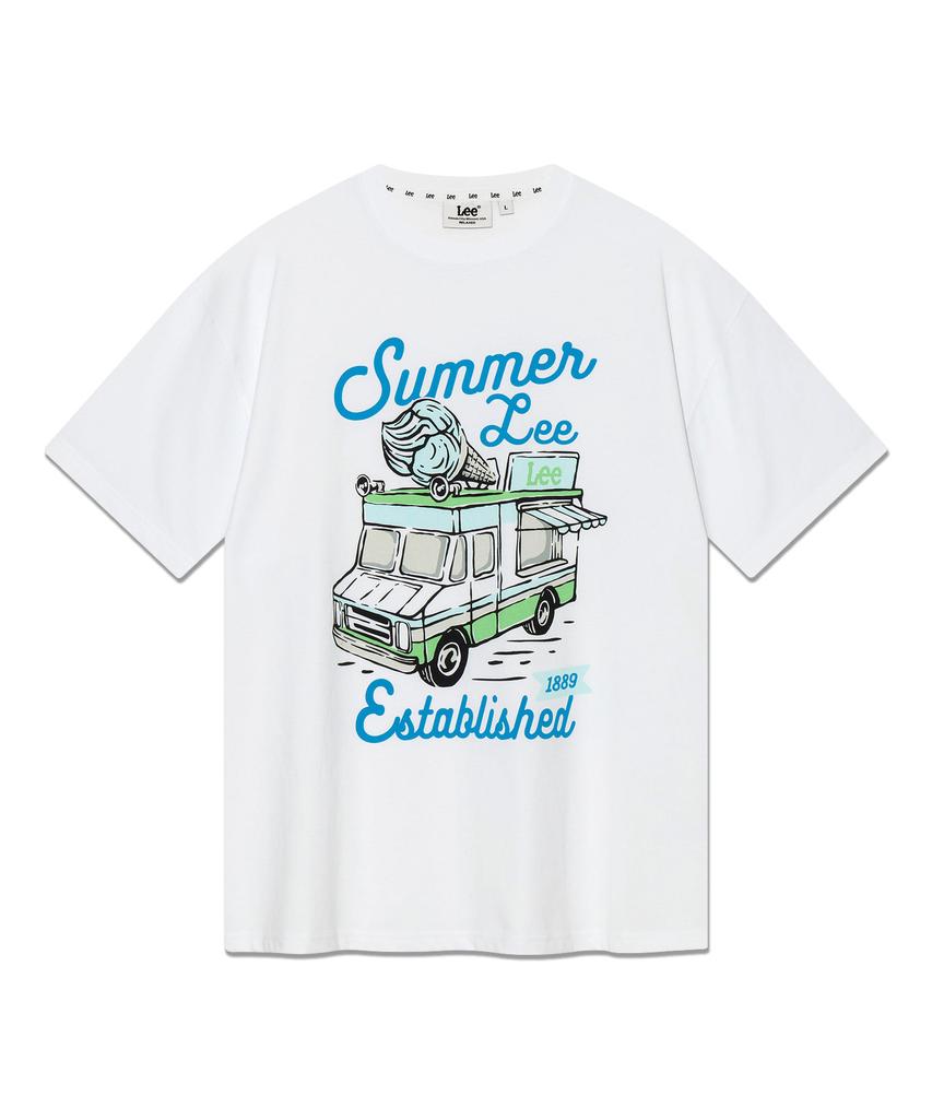 LEE Summer Lee Riders Graphic T-Shirt White