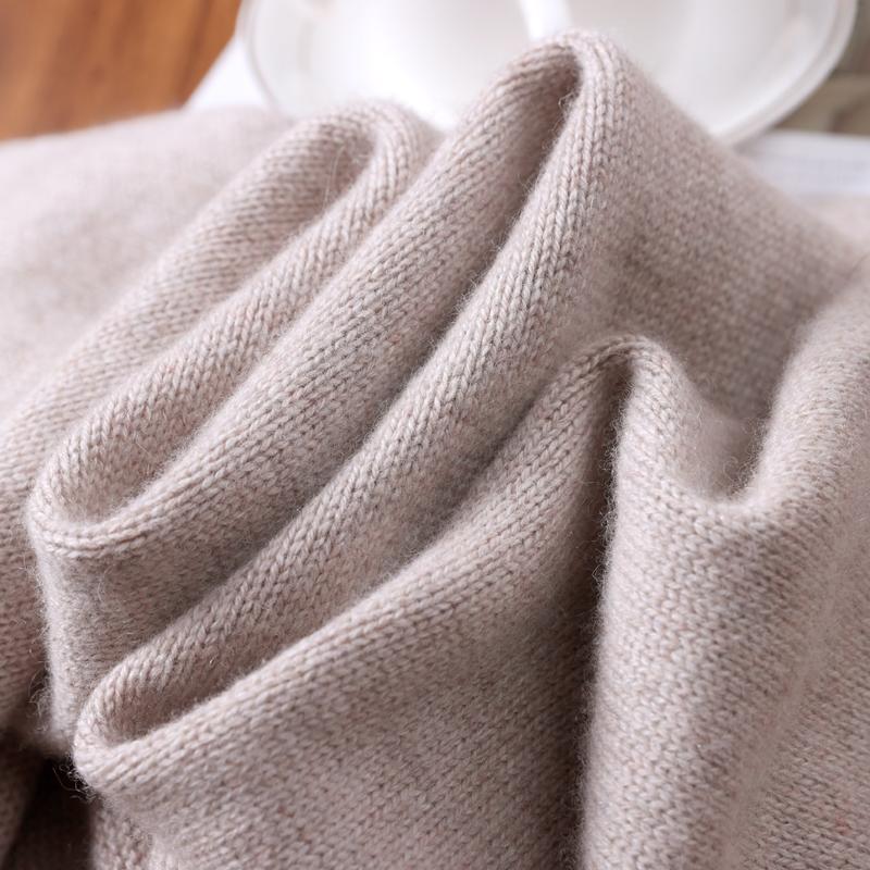 2025 Winter New Fashion Solid Color Cahsmere Scarf Women Outdoor Keep Warm Soft Men Solid Color Wool Knitted Long Scarves 160*26