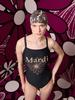 [mardimercredi] SWIMHAT JARDIN_BROWN BLACK