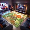 1PC Custom Name Dinosaur Adventure Land Theme Floor Mat Ideal for Living Room, Game Rooms, Office, Bedroom,Floor Mat Playful Design