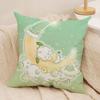 Cartoon Cute Sanrio Pillowcase Kulomi Big-eared Dog Pattern Home Room Decoration Soft and Comfortable Sofa Cushion Cover