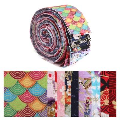 Proužky látky Jelly Roll Pro patchwork, 40 kusů Rulička bavlněné látky Pro šití S různými vzory DIY Řemeslo Patchwork