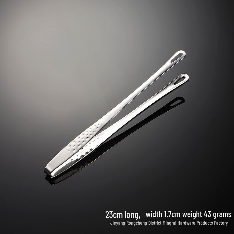 

Gold Korean BBQ and Steak Tongs - Food Grade Stainless Steel, Extended Length for Buffet and Bread.