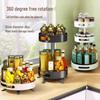 Nordic Style Double Layer Rotating Countertop Spice Rack
