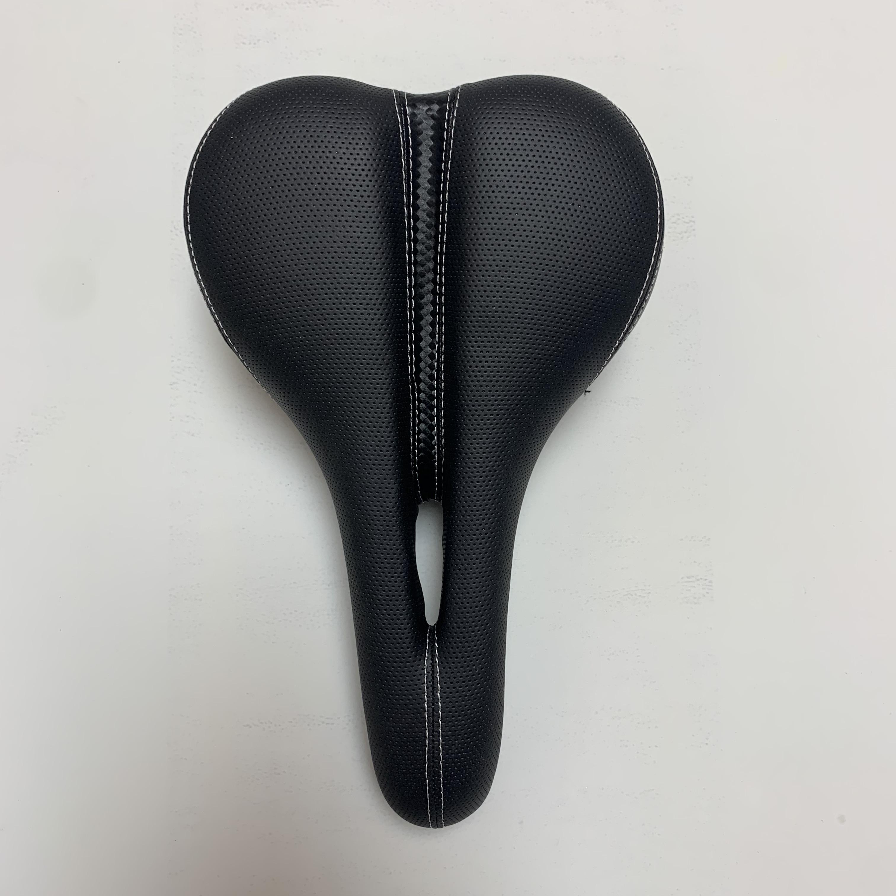 Folding Bicycle Saddle Mountain Road Bike Saddle MTB Hollow Saddles Soft Cushion Breathable Seat Customization E-Bike Selle Breathable PU leather чёрный