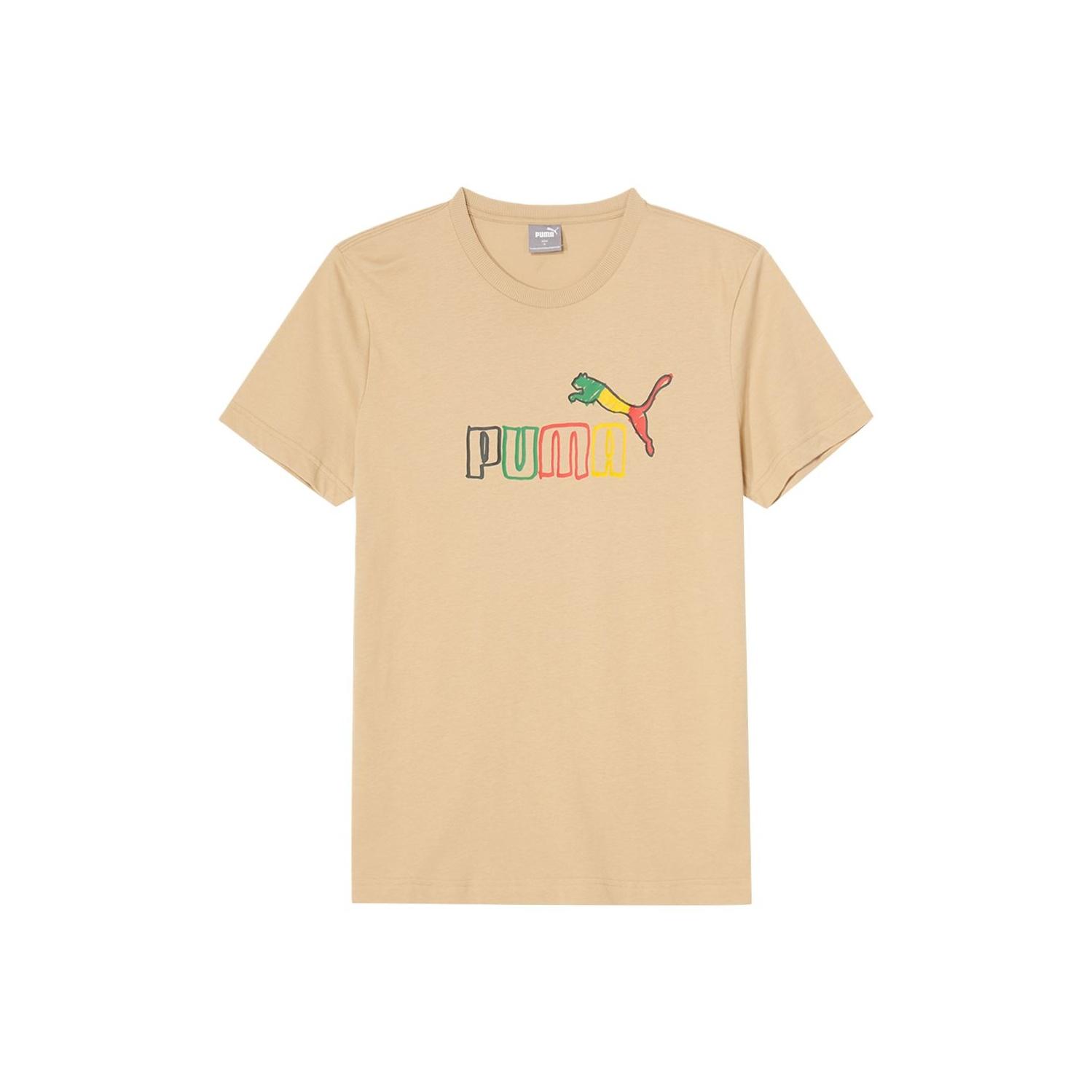 

Puma Breathable Letter Comfortable Round Neck Short Sleeve T-Shirt Men Tops 685606-83 XL