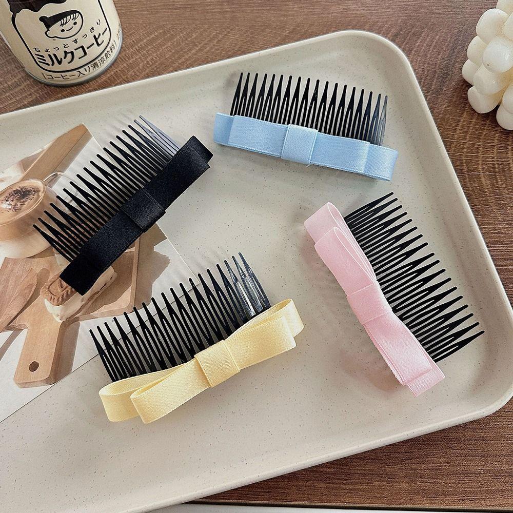 Women Hair Ornament Barrettes Bowknot Hair Comb Hair Accessories Bow Hairpin Korean Style Hair Clip