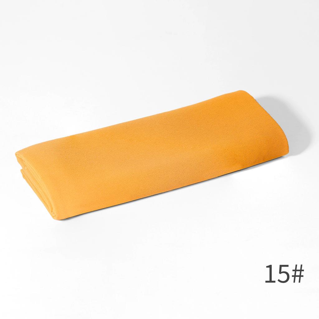 - New Monochrome Pearl Chiffon Bubble Towel Women'S Scarf Long Scarf Windproof And Sand-Proof Four-Season Scarf