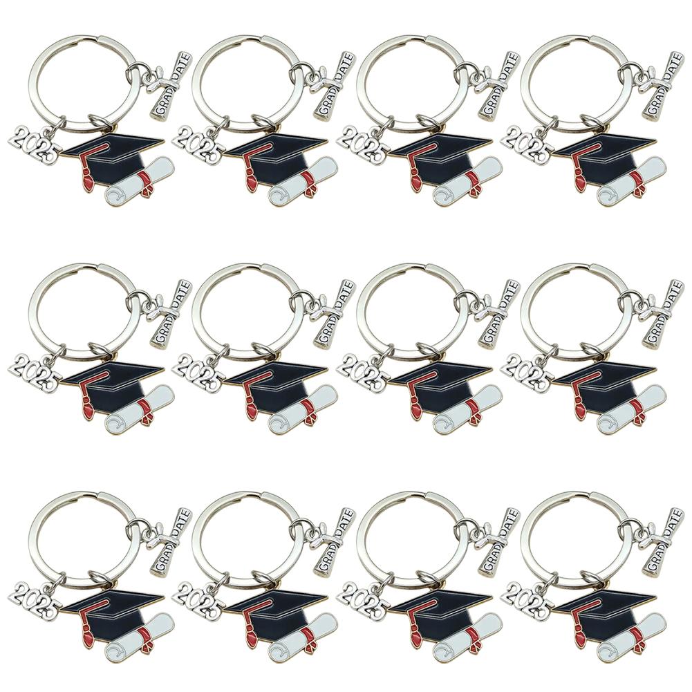 2025 Graduation Cap KeyChain Graduation Inspirational Key Ring Graduation Party Favors for College Seniors Grad Accessories