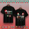 Chest and Nuts Couples Christmas T Shirt, Funny Xmas Shirt Matching Xmas Apparel