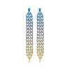 Explosive Simple Rhinestone Fringed Long Earrings
