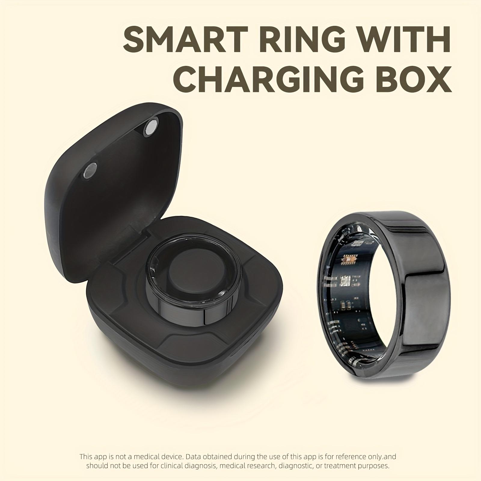 

Smart Rings Steps Heart Rate Blood Oxygen Saturation Sleep Distance Calories IP68 Smart Ring Waterproof Multi-sport Mode Tracker 13 чорний