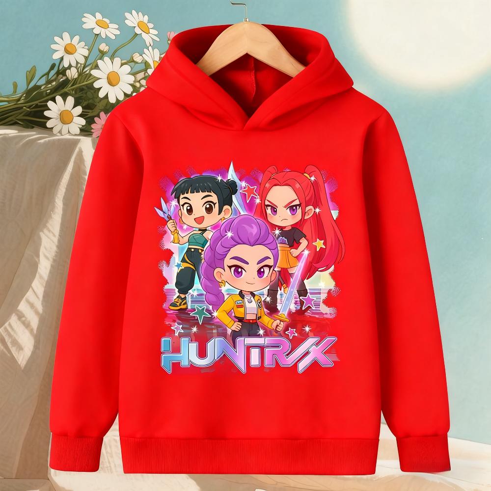 Hoodies Sweatshirts Girls Children's Cartoon Print Girl Fashion Hoodie Comfortable Casual Children's Top