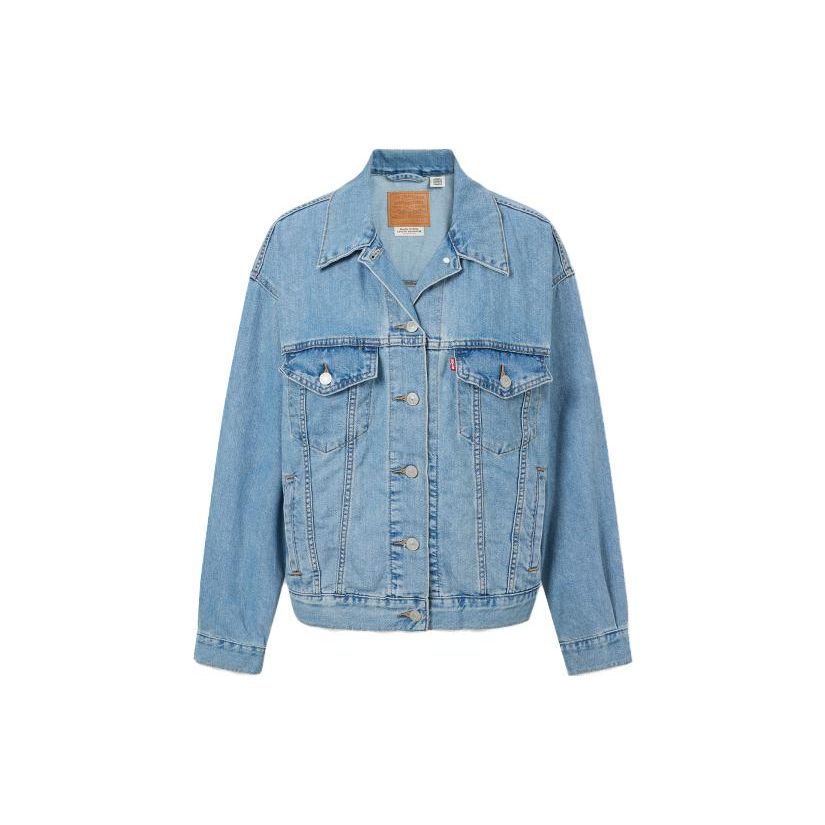 Levis Collar Denim Jacket Women Jackets Blue A1743-0020 S