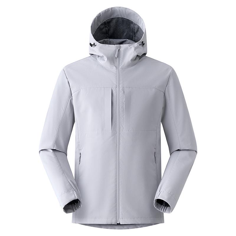 Lightweight Waterproof Hooded Shell Jacket for Couples - Trendy Outdoor Mountaineering Wear