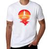 Stand Up Paddle Board Sup Orange Sunset Tshirt Quick Dry Travel Tshirt