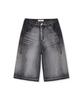 MMIC 1989 Bleach Bermuda Shorts Washed Black
