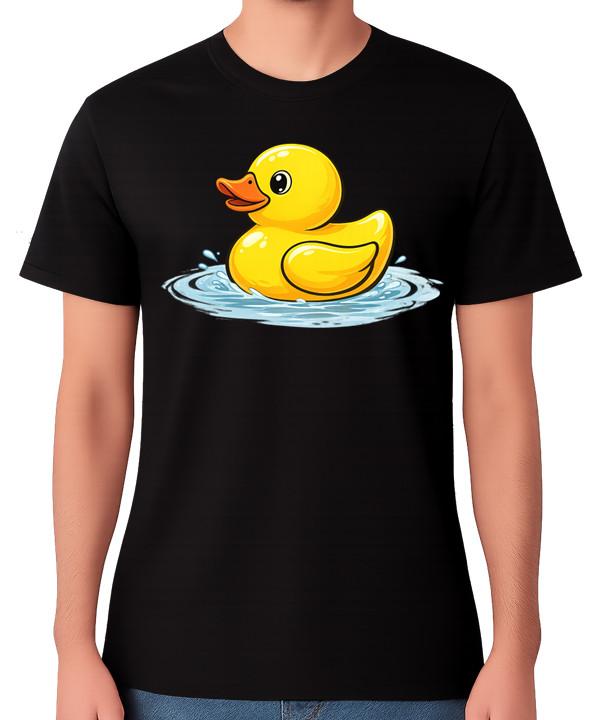 Cute Rubber Duck T-Shirt Yellow Duck Bath Toy Unisex Tee 4XL