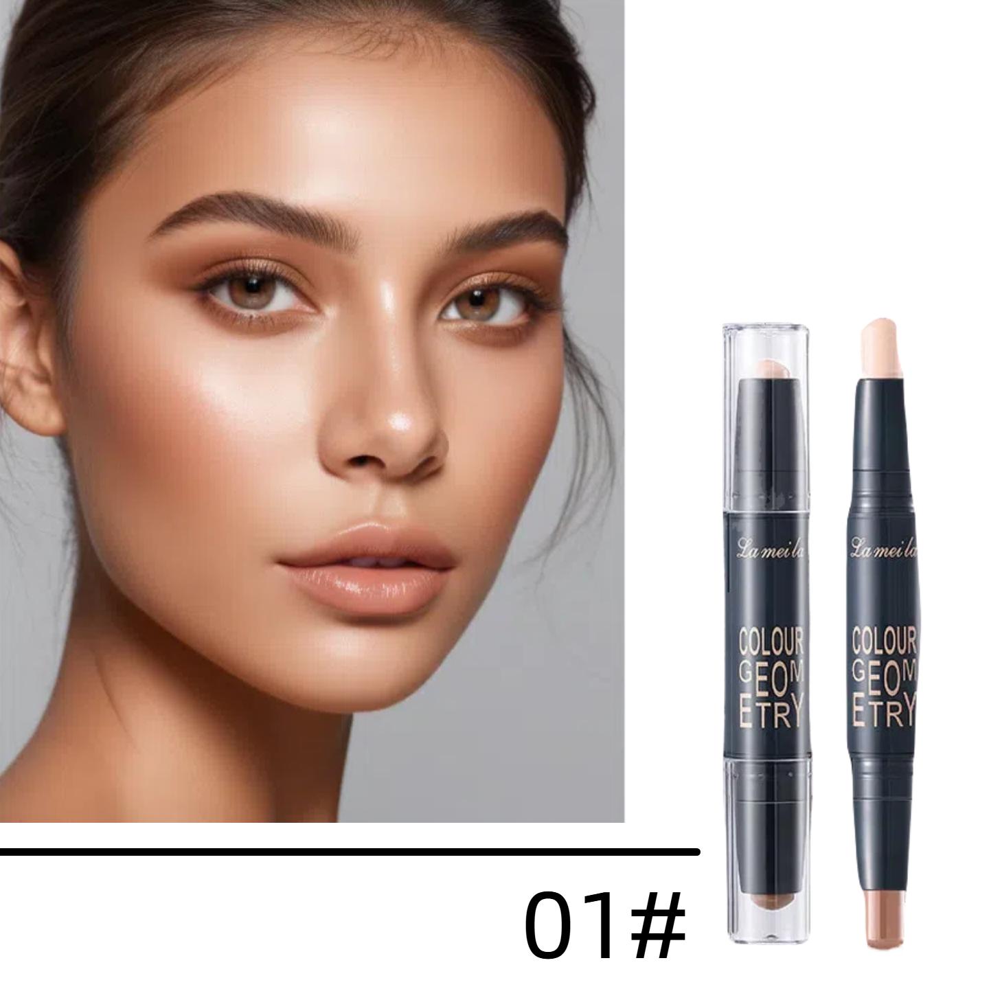 

Lameila Двусторонний стик для контуринга и консилер, 3,6 г 1#Natural Color+Light Cof