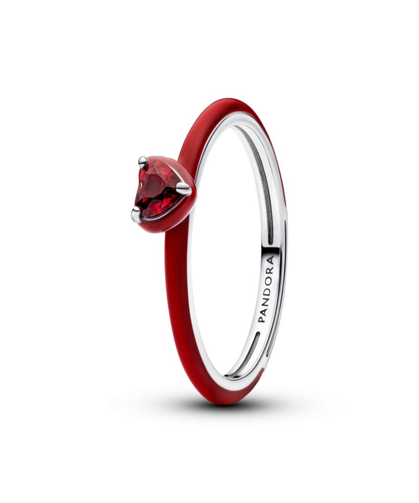 Pandora Us Red Chakra Heart Ring_193088C05