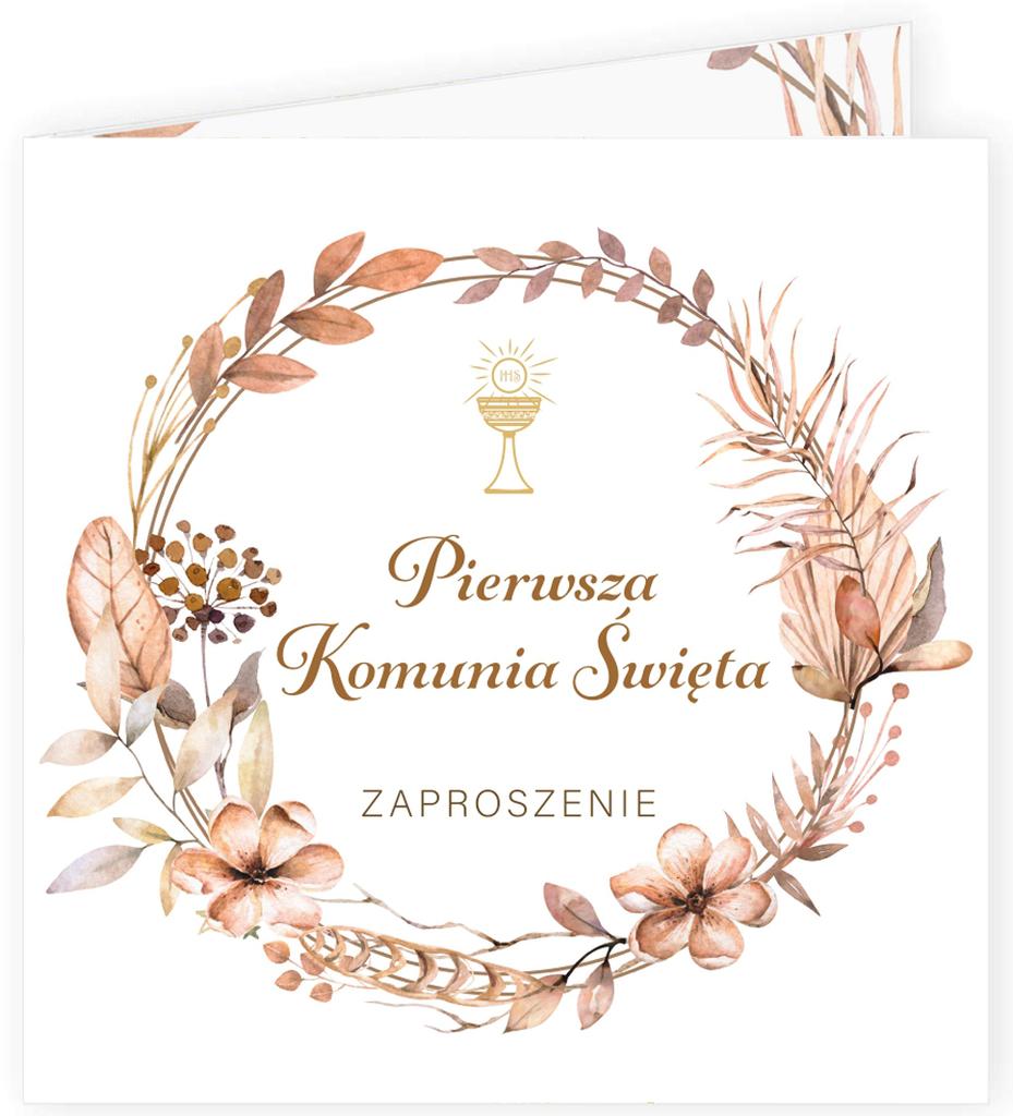 Boho Communion Invitations 1 Piece