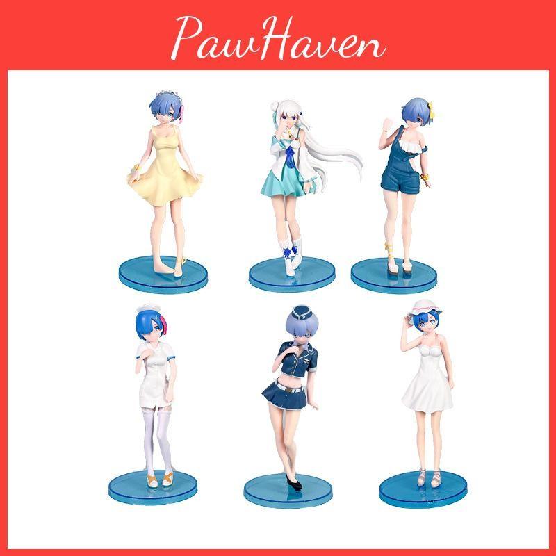 Starting Zero Re Life In Another World Pvc Figurine Rem Emilia Model Toy Decor