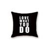 New Black Modern Simple Letter Series Sofa Cushion Pillow Cover Bedside Bedroom Backrest Pillow