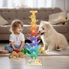 Toddler Ball Drop Rainbow Building Block Music Tree Color Cognition Toy Leaf Rolling Sorting STEM Music Integration Early Toy