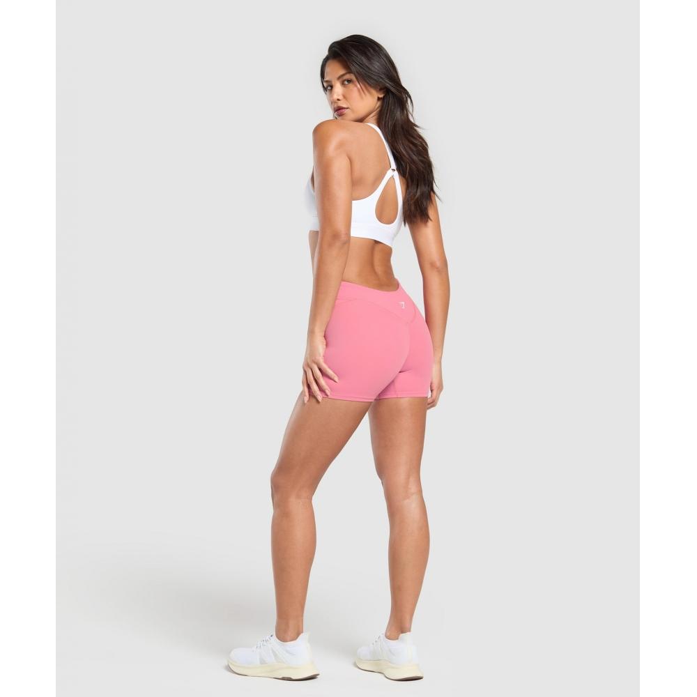 Gymshark Dipped Waistband Shorts Sunset Pink B1b1k Kcll