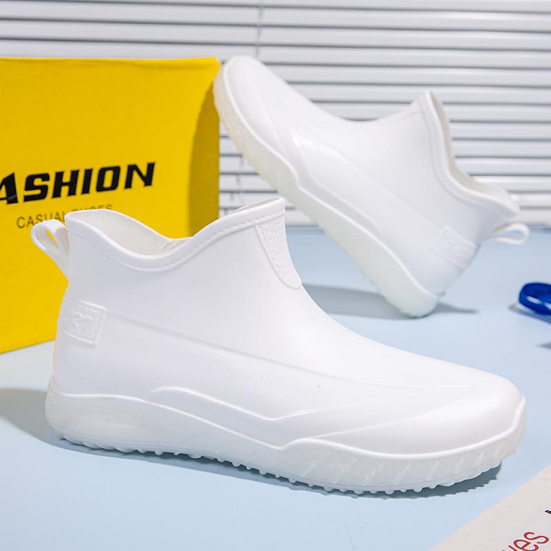 

2025 новая пара еда вода обувь мода водонепроницаемый рукав низкий голенище мужские водные ботинки экспортная обувь водная обувь 44 белый