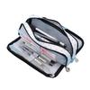 Large Pencil Case Canvas Makeup Bag with Zipper Multiple Compartments Pencil Pouch Lightweight Pencil Organizer