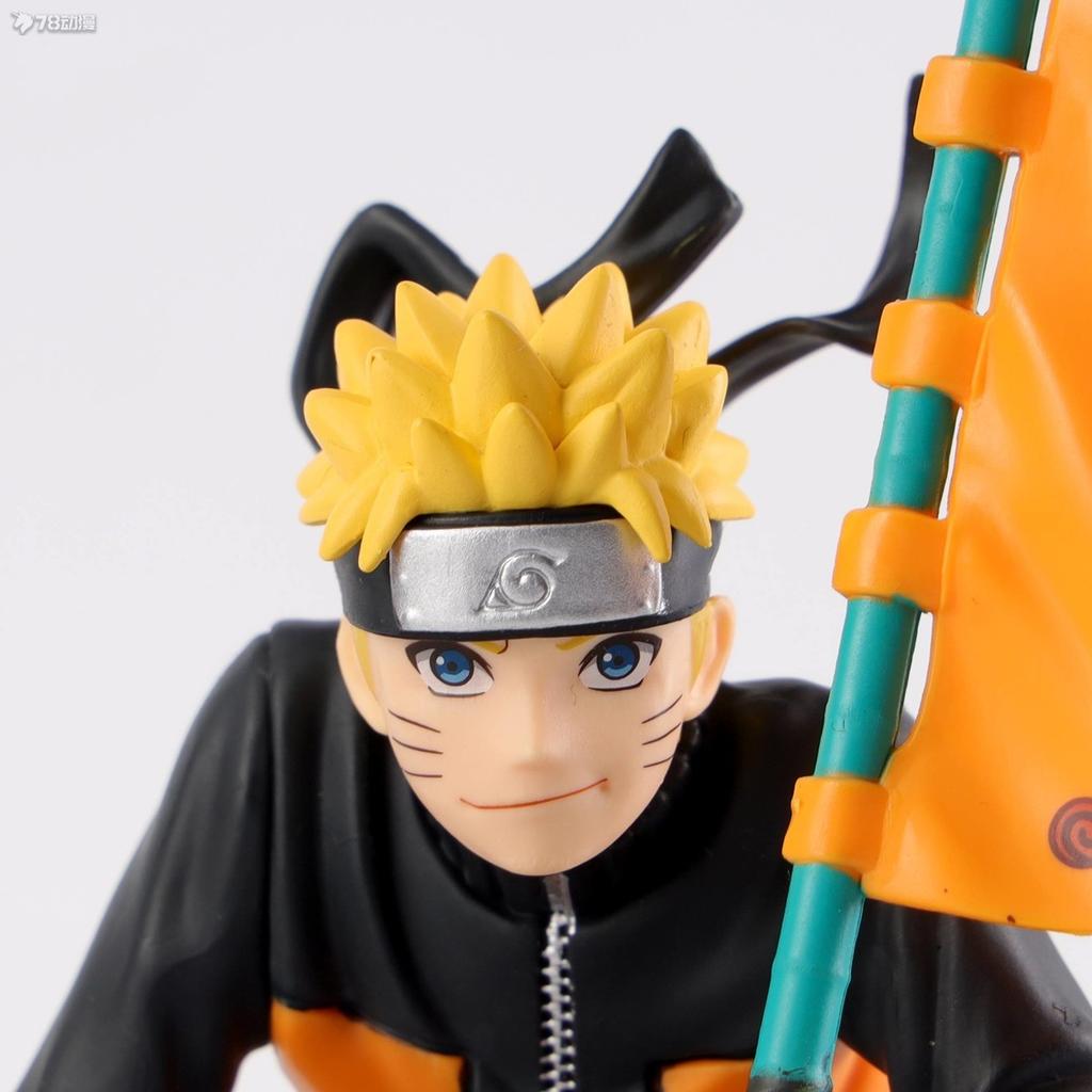 12CM Anime Shippuuden Naruto Figure Global Character Popularity Ranking NARUTOP99 Carrying Flag Model Toy Gift Action Figure